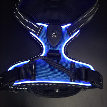 LED Luminous Pet Chest Strap Night Dog Walking Anti-car Accident Adjustable Flash Cat and Dog Vest Pet Perfect