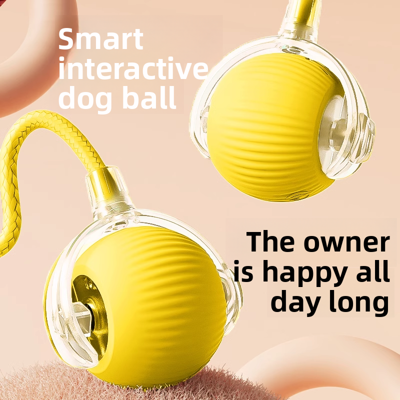 Automatic Bouncing Dog Toy Ball with Three Speeds Pets Perfect