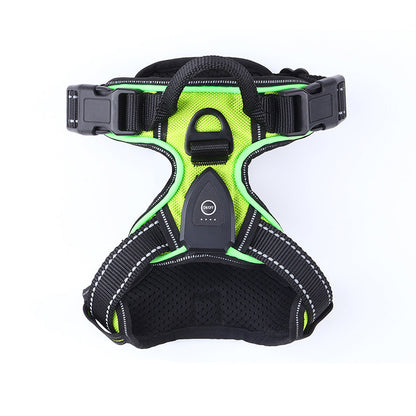 LED Luminous Pet Chest Strap Night Dog Walking Anti-car Accident Adjustable Flash Cat and Dog Vest Pet Perfect