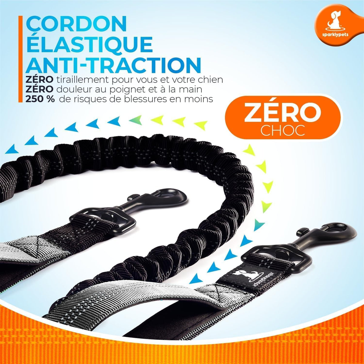 Professional Hands-Free Bungee Dog Leash