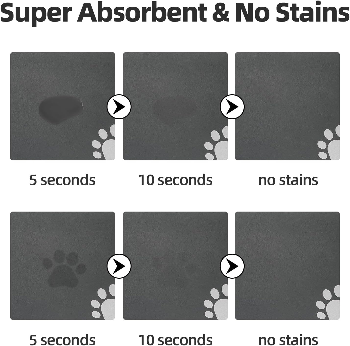 Quick-Dry Absorbent Pet Feeding Mat