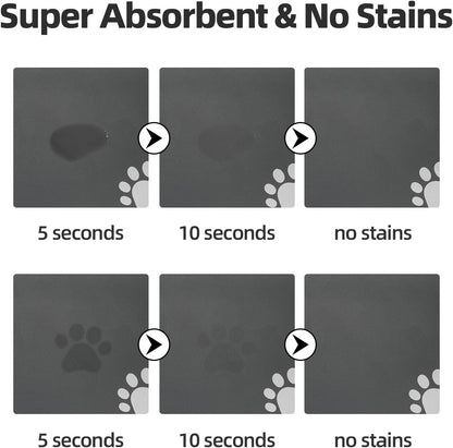 Quick-Dry Absorbent Pet Feeding Mat