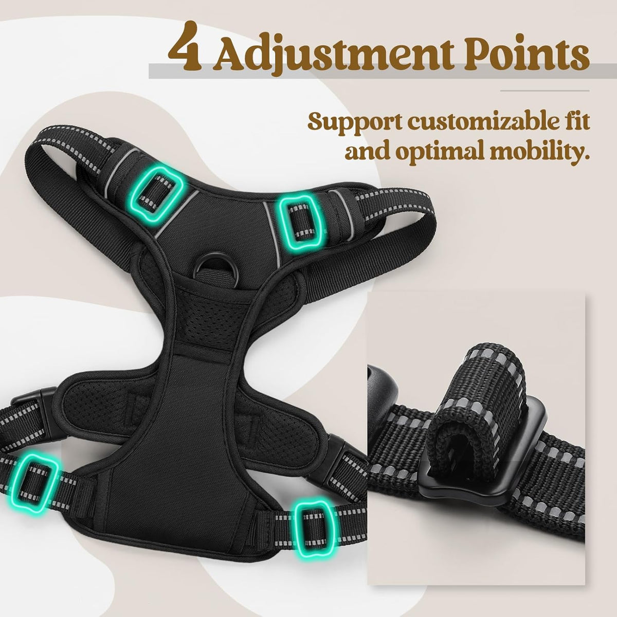Ultimate No-Pull Reflective Dog Harness
