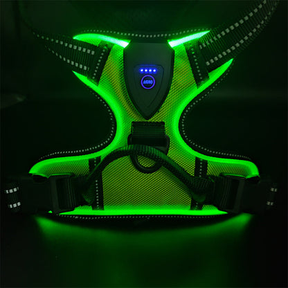 LED Luminous Pet Chest Strap Night Dog Walking Anti-car Accident Adjustable Flash Cat and Dog Vest Pet Perfect