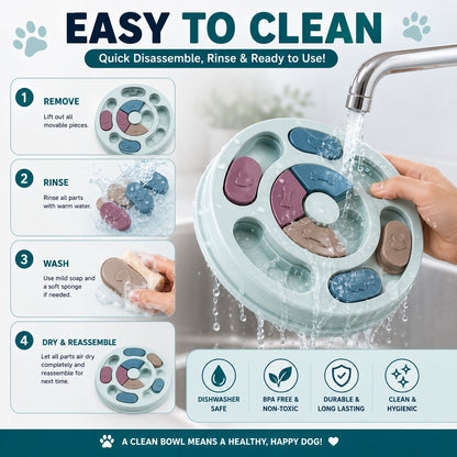PawPuzzle™ Interactive Slow Feeder Bowl