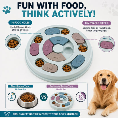 PawPuzzle™ Interactive Slow Feeder Bowl