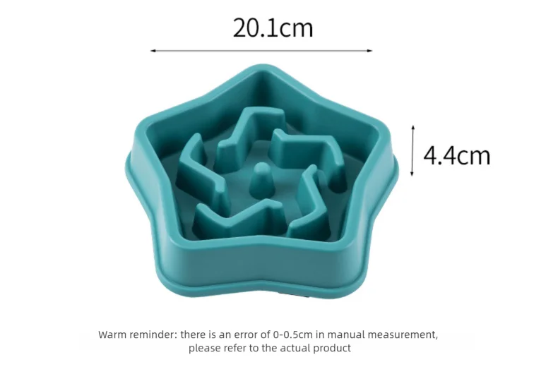 Dog Slow Food Bowl Plastic Anti-Choking Slow Eating Cloud Shape – Prevent Vomiting & Protect Intestines