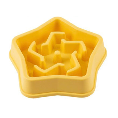 Dog Slow Food Bowl Plastic Anti-Choking Slow Eating Cloud Shape – Prevent Vomiting & Protect Intestines