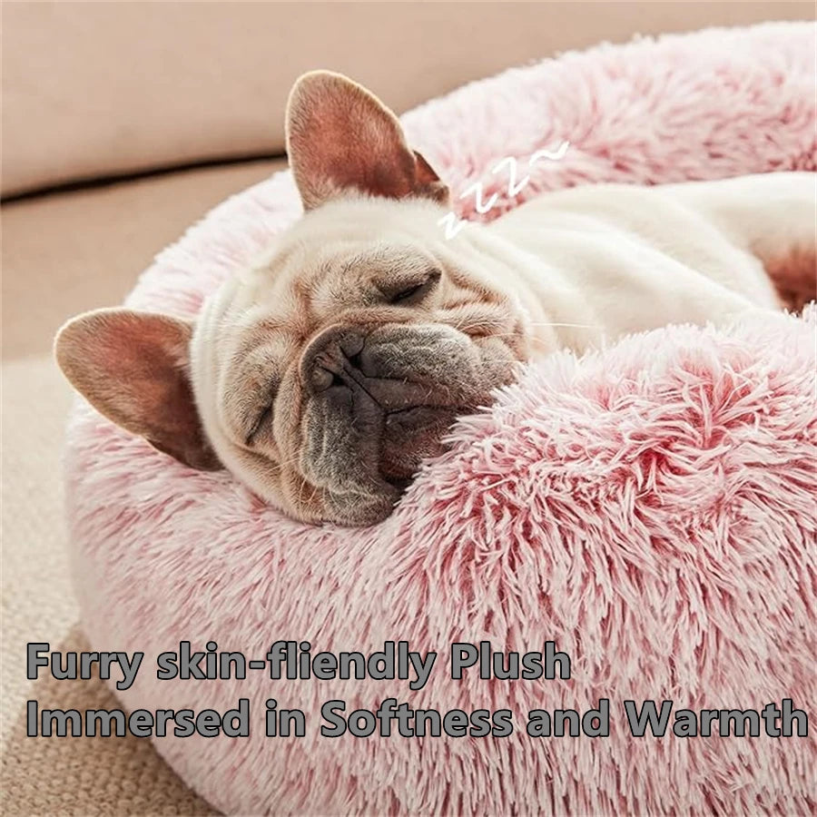 Ultra-Soft Calming Donut Pet Bed