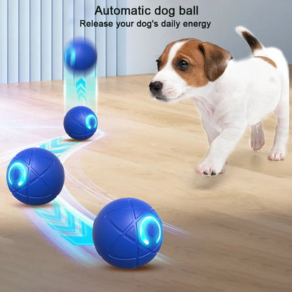 Smart Teasing Dog Ball LED Boredom Interactive Automatic Rolling and Moving Ball Electric Dogs Toy for Small Medium Large Dog
