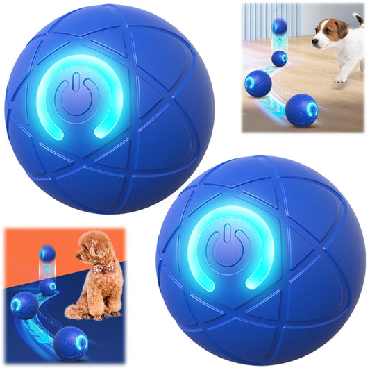 Smart Teasing Dog Ball LED Boredom Interactive Automatic Rolling and Moving Ball Electric Dogs Toy for Small Medium Large Dog