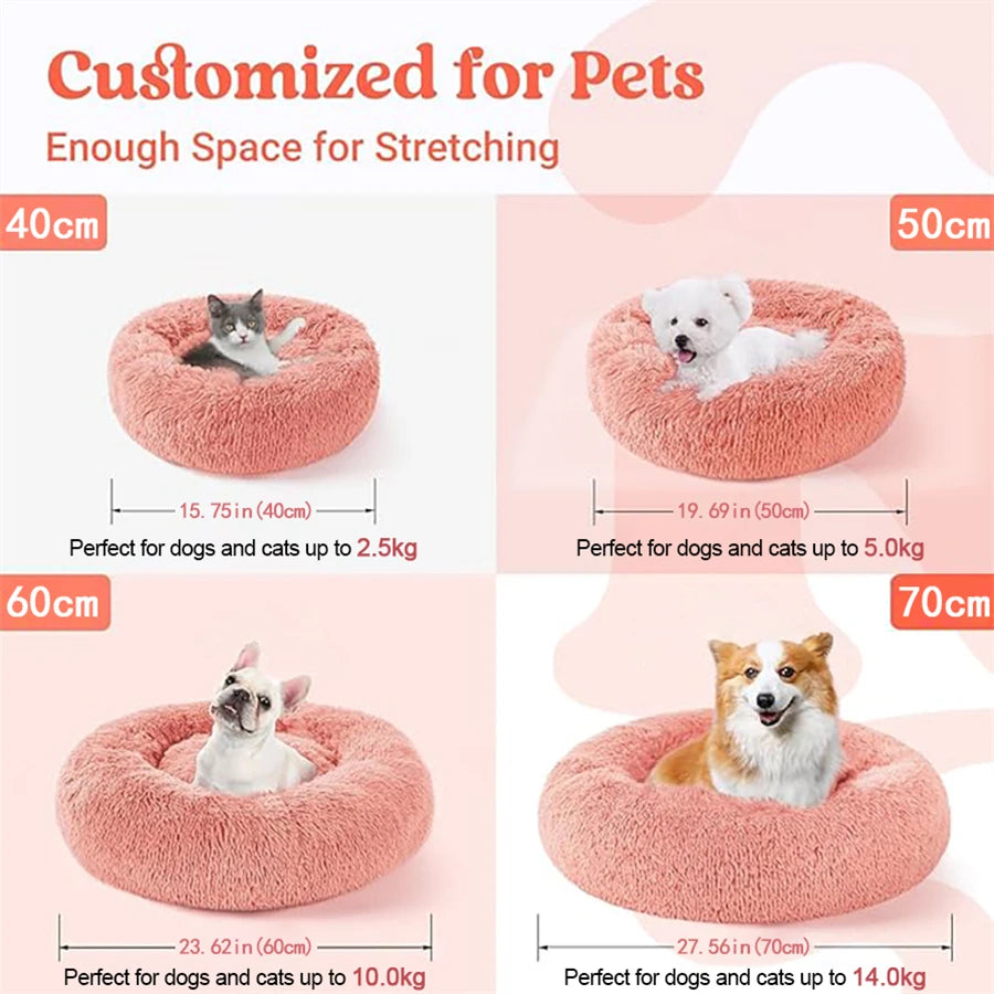 Ultra-Soft Calming Donut Pet Bed