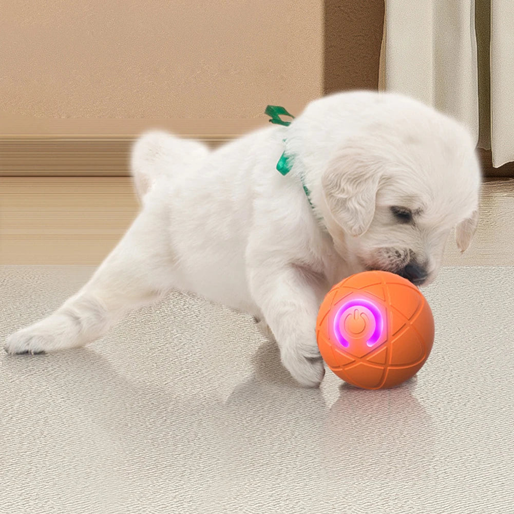 Smart Teasing Dog Ball LED Boredom Interactive Automatic Rolling and Moving Ball Electric Dogs Toy for Small Medium Large Dog