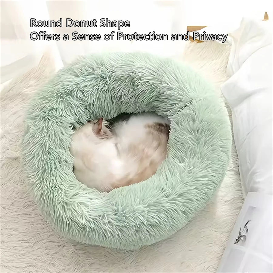 Ultra-Soft Calming Donut Pet Bed