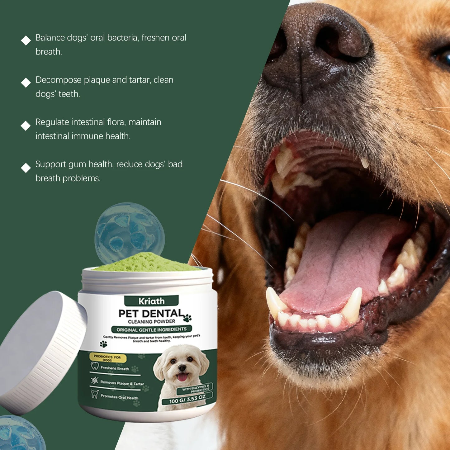 Enzymatic Pet Dental Health Powder