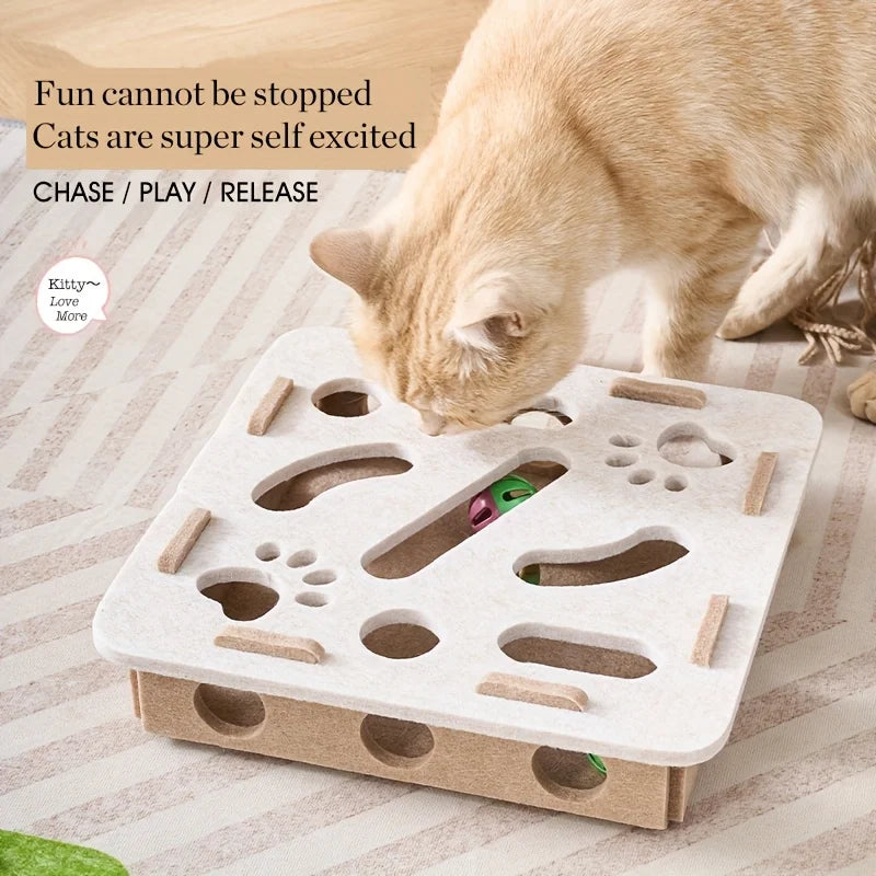 Interactive Felt Maze Puzzle Box