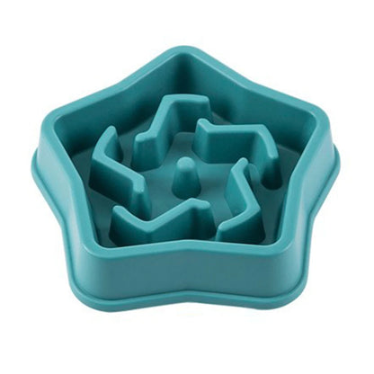 Dog Slow Food Bowl Plastic Anti-Choking Slow Eating Cloud Shape – Prevent Vomiting & Protect Intestines