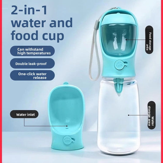 Pets Perfect™ Portable Pet Water & Food Bottle
